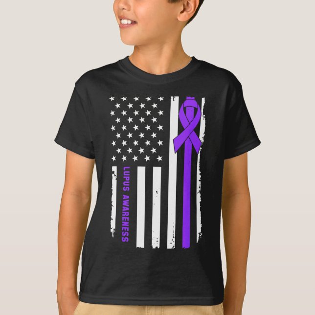Support squad lupus awareness warrior fighter T-Shirt (Front)