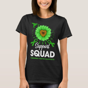 Support Squad Lymphoma Cancer Awareness Sunflower T-Shirt