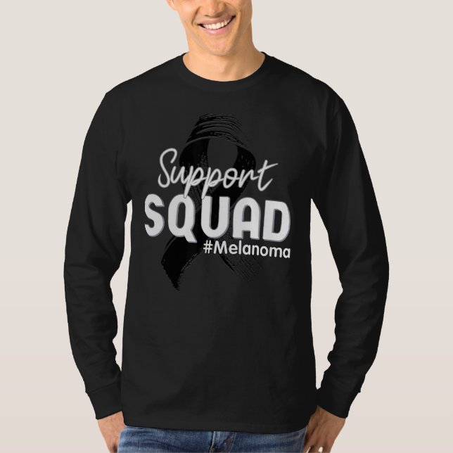Support Squad Melanoma Awareness T-Shirt (Front)