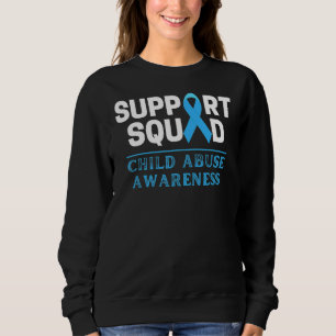 Support Squad Men Women Kids Child Abuse Awareness Sweatshirt