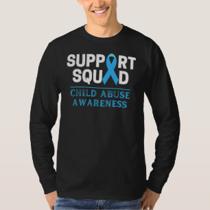 Support Squad Men Women Kids Child Abuse Awareness T-Shirt
