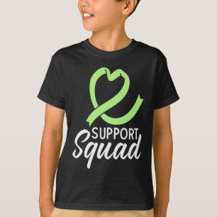 Support Squad Mental Health Awareness Green Ribbon T-Shirt