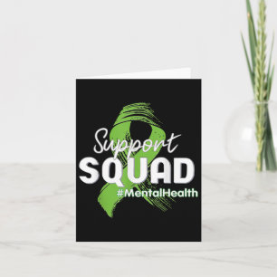 Support Squad Mental Health Awareness Lime Green R Card