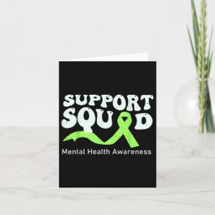 Support Squad Mental Health Awareness Lime Green R Card