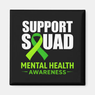 Support Squad Mental Health Awareness Month Green Magnet