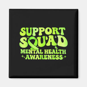 Support Squad Mental Health Awareness Month Green Magnet