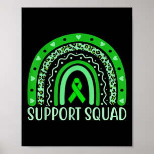 Support Squad Mental Health Awareness Month Green  Poster