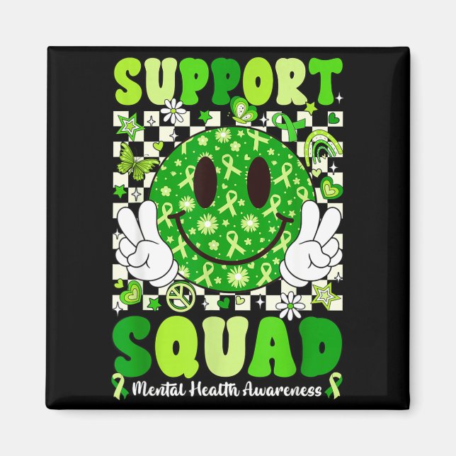 Support Squad Mental Health Matters Awareness Magnet (Front)
