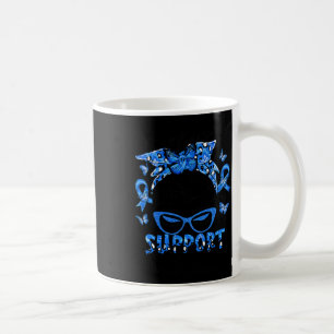 Support Squad Messy Bun Ataxia Awareness Gifts Coffee Mug