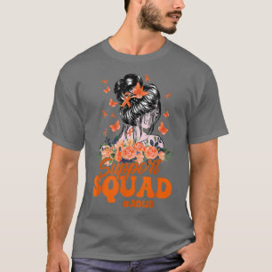 Support Squad Messy Bun Butterfly ADHD Awareness 1 T-Shirt