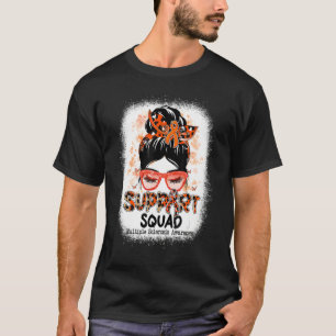 Support Squad Messy Bun Butterfly Multiple Scleros T-Shirt