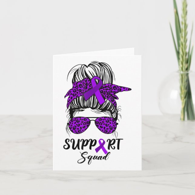 Support Squad Messy Bun Warrior Heimerheimer Aware Card (Front)