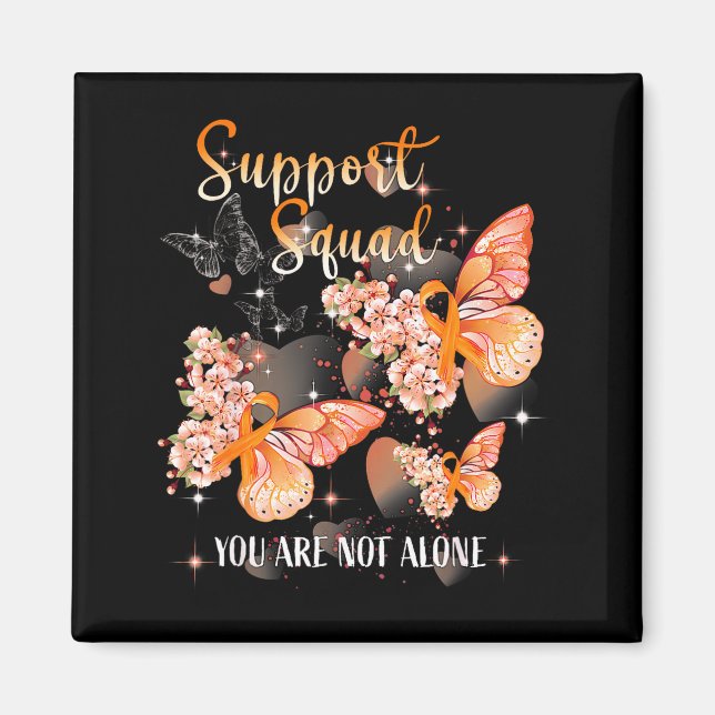 Support Squad Multiple Sclerosis Awareness Orange  Magnet (Front)