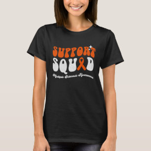 Support Squad Multiple Sclerosis Awareness Orange  T-Shirt