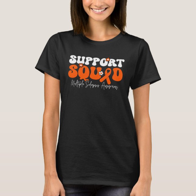 Support Squad Multiple Sclerosis Awareness T-Shirt (Front)
