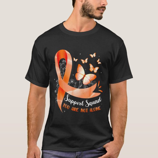 Support Squad Not Alone Leukaemia Awarenes Men T-Shirt (Front)