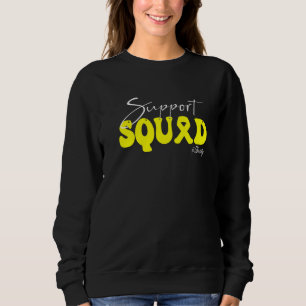 Support Squad Obesity Awareness Yellow Ribbon   Sweatshirt
