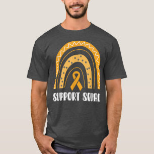 Support Squad Orange Rainbow ADHD Awareness  T-Shirt