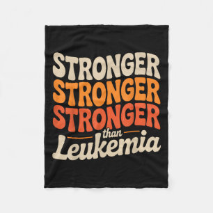 Support Squad Orange Ribbon Leukaemia Blood Cancer Fleece Blanket