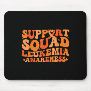 Support Squad Orange Ribbon Leukaemia Blood Cancer Mouse Pad