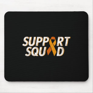 Support Squad Orange Ribbon Leukaemia Blood Cancer Mouse Pad