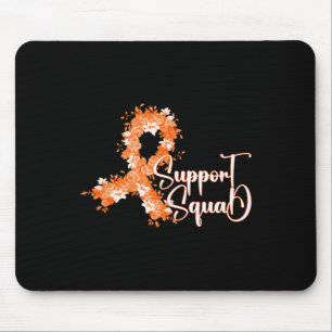 Support Squad Orange Ribbon Leukaemia Blood Cancer Mouse Pad