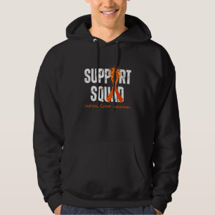 Support Squad Orange Ribbon  Leukemia Awareness Wo Hoodie