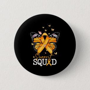 Support Squad Orange Ribbon Multiple Sclerosis Awa 6 Cm Round Badge