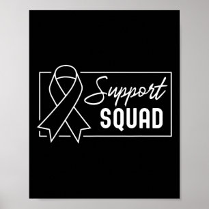 Support Squad Orange Warrior Crps Awareness 2 Poster