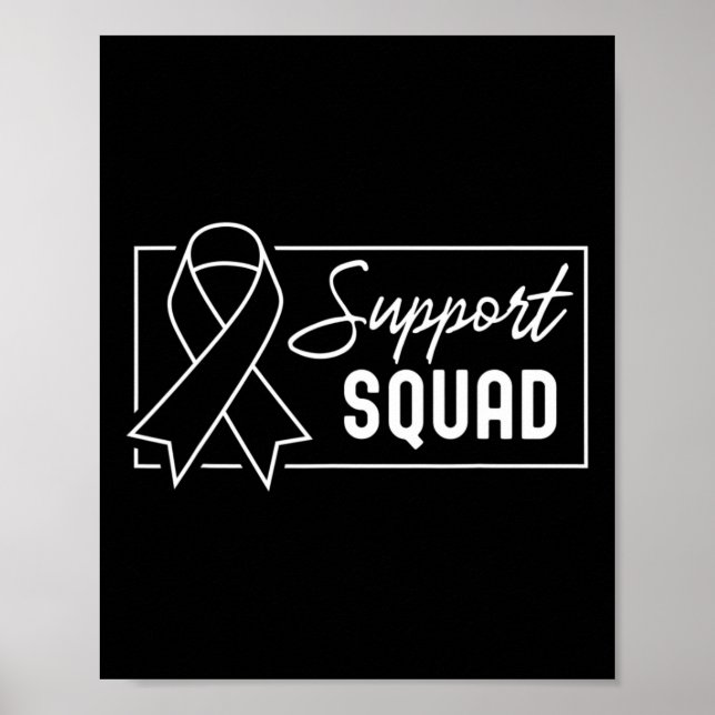 Support Squad Orange Warrior Crps Awareness 2  Poster (Front)