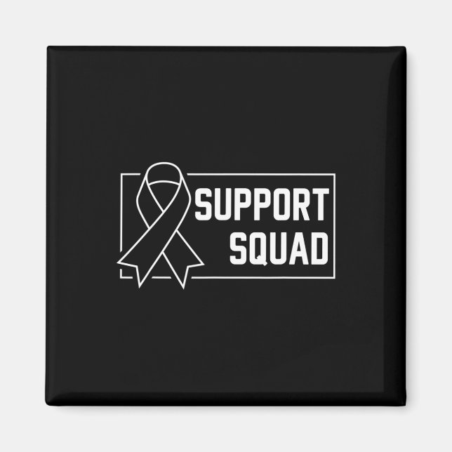 Support Squad Orange Warrior Crps Awareness 3  Magnet (Front)