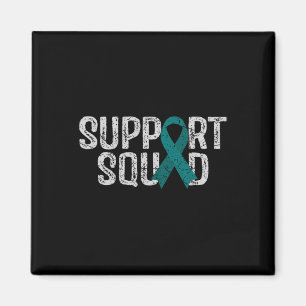 Support Squad Ovarian Cancer Awareness Comfort Col Magnet