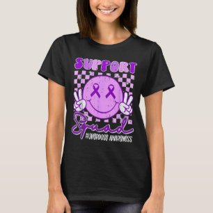 Support Squad Overdose Awareness Smile Face Ribbon T-Shirt