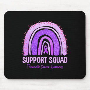 Support Squad Pancreatic Cancer Awareness Rainbow Mouse Pad
