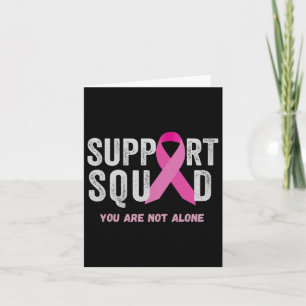 Support Squad Pink Ribbon Breast Cancer Awareness  Card