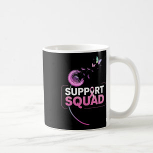Support Squad Pink Ribbon Breast Cancer Awareness Coffee Mug