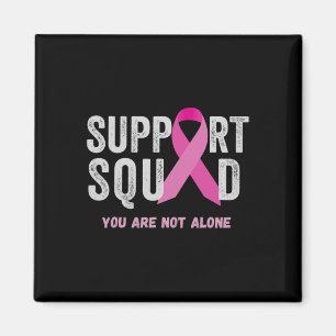 Support Squad Pink Ribbon Breast Cancer Awareness  Magnet