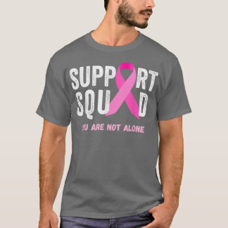 Support Squad Pink Ribbon Breast Cancer Awareness T-Shirt