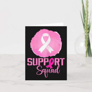 Support Squad Pink Support Squad Breast Cancer Awa Card