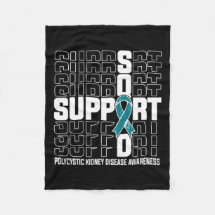 Support Squad Polycystic Kidney Disease Fleece Blanket