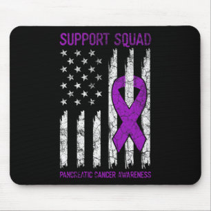 Support Squad - Purple Pancreatic Cancer Awareness Mouse Pad