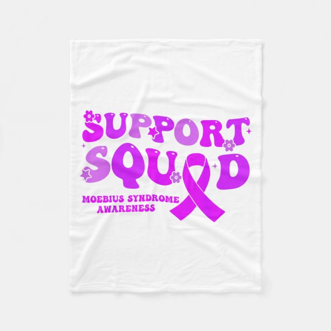 Support Squad Purple Ribbon Moebius Artwork Fleece Blanket (Front)