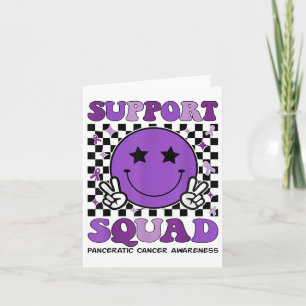 Support Squad Purple Ribbon Pancreatic Cancer Awar Card