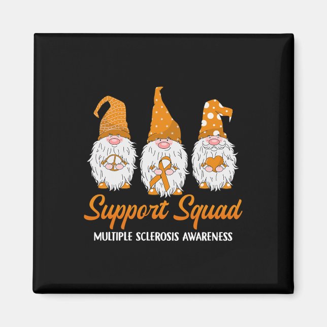 Support Squad Ribbon Multiple Sclerosis Awareness  Magnet (Front)