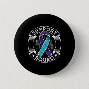 Support Squad Ribbon Suicide Prevention Awareness 6 Cm Round Badge