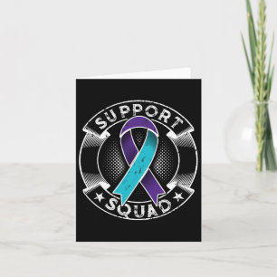 Support Squad Ribbon Suicide Prevention Awareness  Card