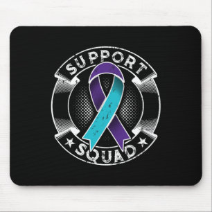 Support Squad Ribbon Suicide Prevention Awareness Mouse Pad
