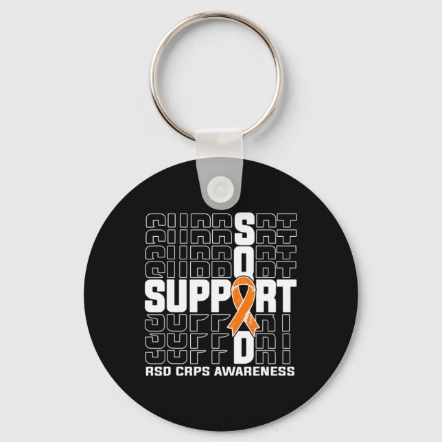Support Squad Rsd Crps Awareness 2  Key Ring (Front)