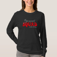 Support Squad Sickle Cell Anemia Awareness Red Rib