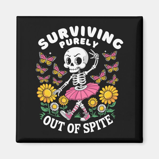 Support Squad Smile Face World Down Syndrome Magnet (Front)